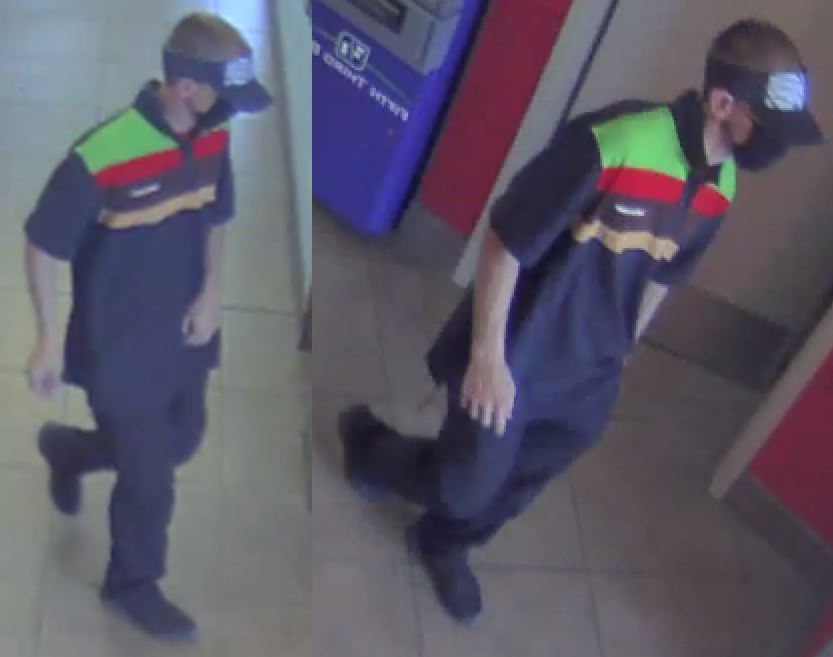 suspect in Burger King Uniform