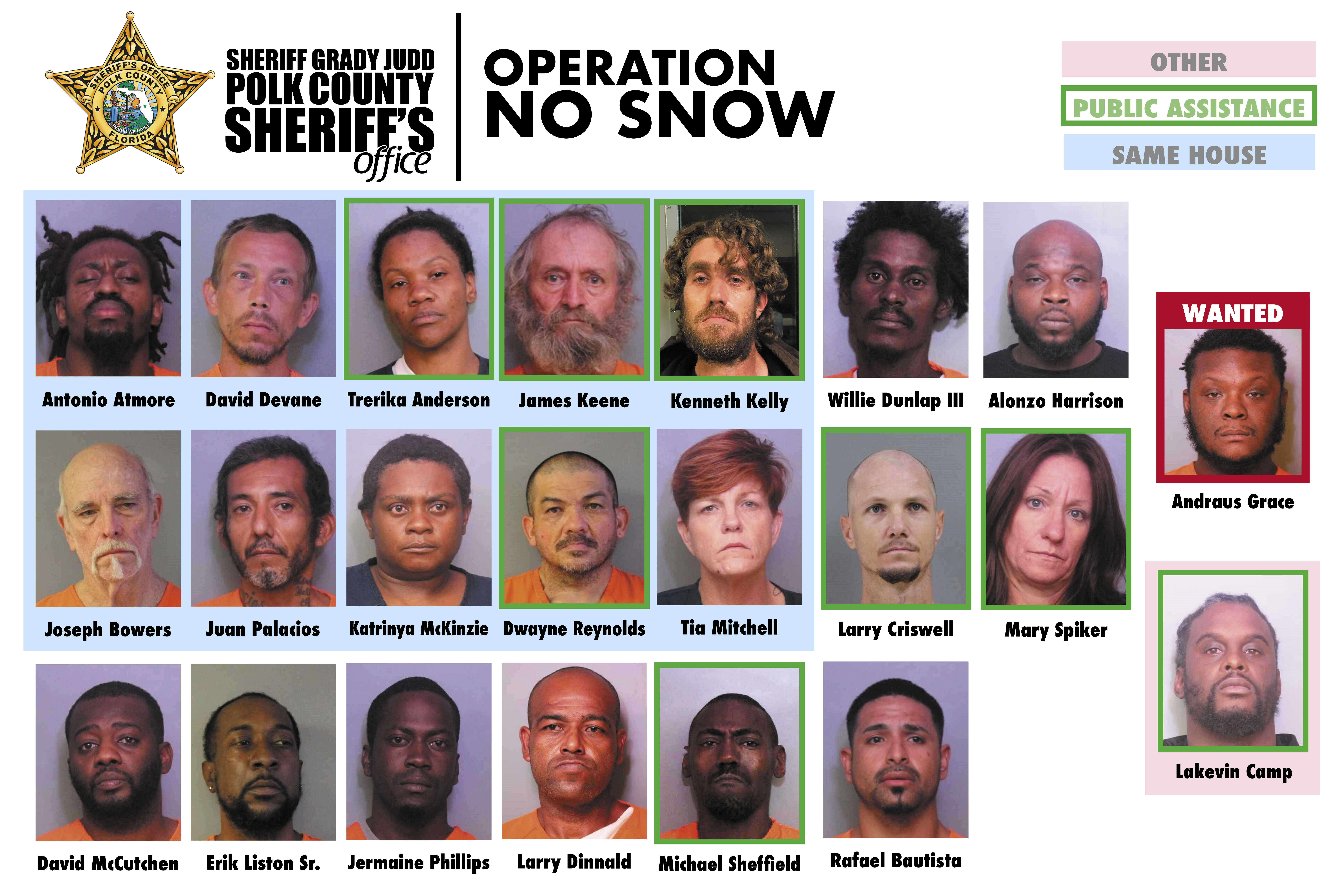 Suspects arrested during Operation No Snow